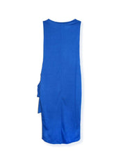 Solid Bandage Sleeveless Split Hem Dress