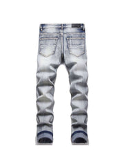 Ripped Washed Bodycon Men's Jeans