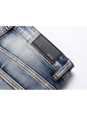 Ripped Washed Bodycon Men's Jeans