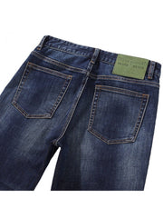 Washed Mid-rise Straight Men's Jeans