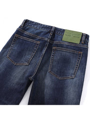 Washed Mid-rise Straight Men's Jeans