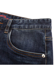 Washed Mid-rise Straight Men's Jeans