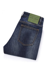 Washed Mid-rise Straight Men's Jeans