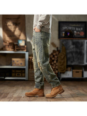 Ripped Mid-rise Men's Jeans