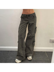 Patchwork Baggy Cargo Pants