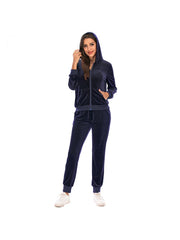 Pure Color Ankle-tied Athleisure Plus Size Pant Sets