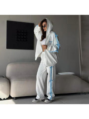 Bow Loose Relaxed Fit Athleisure Pant Sets