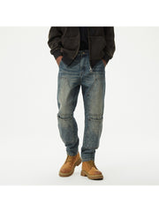 Washed Loose Mid-rise Men's Jeans