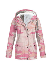 Camouflage Waterproof Zipper Parka Jackets