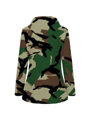 Camouflage Waterproof Zipper Parka Jackets