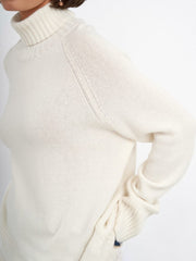 Retro Plain Color Turtleneck Casual Pullover