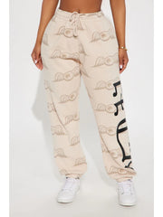 Letter Print Kangaroo Pocket Hooded Pant Sets