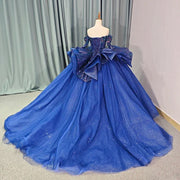 Blue Sweetheart Quinceañera Dress