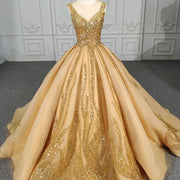 Gold Sweetheart  Elegant Quinceañera Dresses