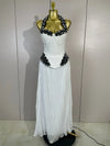 Betty pearl sequin halter bandage maxi dress featuring intricate beading and a glamorous figure-hugging silhouette
