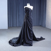 Gorgeous Strapless Satin A-Line Evening Dress