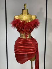 Tina Red Mini Dress