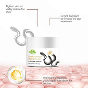 Snake Venom Night Cream: Daily Facial Care for Deep Nourishment, Refining Skin Texture, and Delivering a Smooth Complexion