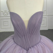 Purple Ruched  Quinceanera Dress