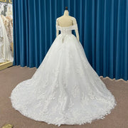 Organza Lace Ball Gown Wedding Dress