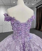 Lilac Lavender Princess Quinceanera Dress