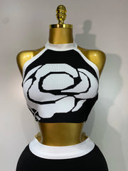 Envious Designs Lyla sexy halter backless bodycon two pieces bandage dress for evening and cocktail party styling