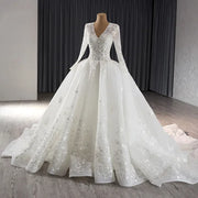 New Full Sleeves Wedding Dress