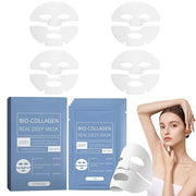 4Pcs/Box Absorbable Bio-Collagen Real Deep Moisturizing Mask Anti Aging Night Mask Firming Nourish Brightening Skin Care