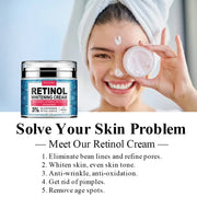 Neck Retinol Face Cream Vitamin Collagen Whitening Anti-Wrinkle Aging Moisturizer Skin Care Hyaluronic Acid Whitening