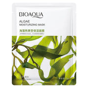 BIOAQUA Plant Facial Mask Moisturize Cucumber Blueberry Aloe Vera Seaweed Bilobed Yeast Hyaluronic Acid Niacinamide Facial Mask