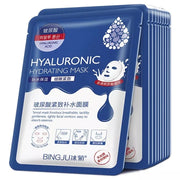 10pcs Hyaluronic Acid Hydrating Facial Mask Sheet Masks for Face Hydrating Shrinking Pores Moisturizing Face Masks Skin Care