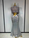 Klarity Sparkly Diamond Two Piece Set Evening Dress