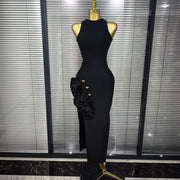 Shine in the Jeena sequin floral bodycon bandage maxi dress. Elegant evening gown for weddings, birthdays, cocktail parties, and formal events.