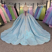 Sky Bule Ball Gowns Quinceañera Dress