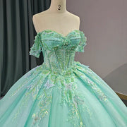 Cap Sleeve Scoop Quinceañera Dress