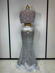Klarity Sparkly Diamond Two Piece Set Evening Dress