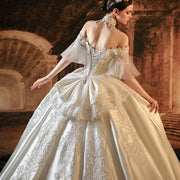 Elegant Satin Wedding Dress