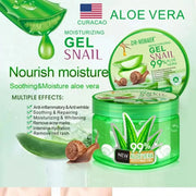 150ml 250ml Aloe Vera Gel Natural Snail Face Cream Deep Moisturize Hydration Revitalize Emolliency Smoothing Brighten Care Cream