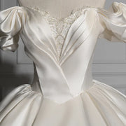 Puff Sleeves Gown Wedding Dress