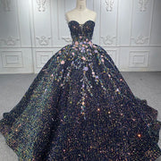 Luxury Black Quinceañera Dress