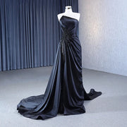 Gorgeous Strapless Satin A-Line Evening Dress