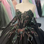 Black Beautiful Multi-color Quinceañera Dress