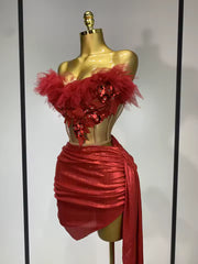 Tina Red Mini Dress