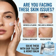 Copper Peptides PDRN GHK-Cu Beef Tallow for Skin Blue Balm Manuka Honey Face and Body Moisturizer Mature Dry & Sensitive Skin