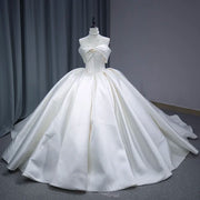 Satin Ball Gown Wedding Dress