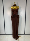 Envious Designs Brielle sexy strapless bodycon long dress for birthday and evening party styling