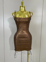 Jamie silver sleeveless hollow out bodycon bandage dress with a figure-hugging silhouette ENVIOUSDESIGNS
