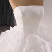 Elegant Ruffles Wedding Gown