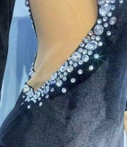 Janelle twinkling rhinestone mermaid prom dress elegant sparkling gown.