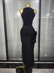 Shine in the Jeena sequin floral bodycon bandage maxi dress. Elegant evening gown for weddings, birthdays, cocktail parties, and formal events.